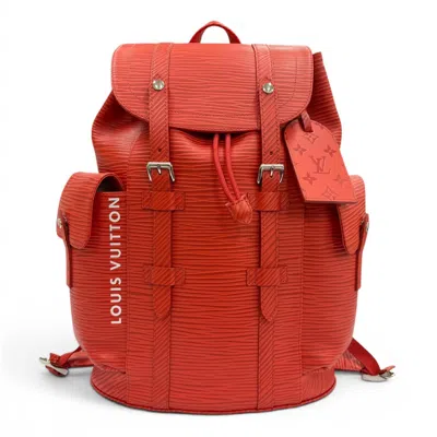 Pre-owned Louis Vuitton Red Color Epi Leather Backpack ()