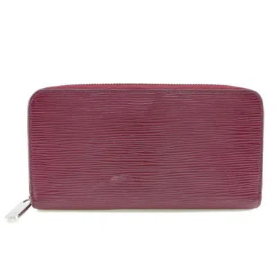 Pre-owned Louis Vuitton Red Color Epi Leather Coin Purse/coin Case ()