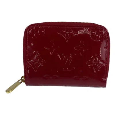 Pre-owned Louis Vuitton Red Color Leather Coin Purse/coin Case ()