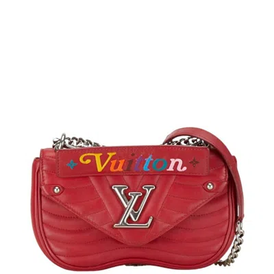 Pre-owned Louis Vuitton Red Color Leather Handbag Shoulder Bag ()
