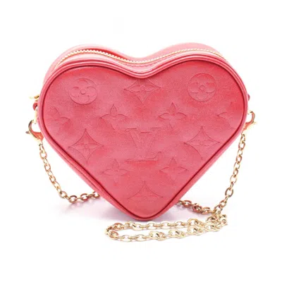 Pre-owned Louis Vuitton Red Color Leather Shoulder Bag ()