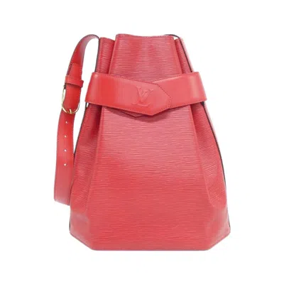 Pre-owned Louis Vuitton Red Color Leather Shoulder Bag ()