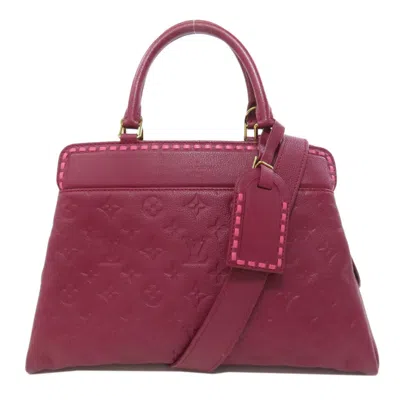 Pre-owned Louis Vuitton Red Color Monogram Empreinte Tote Bag ()