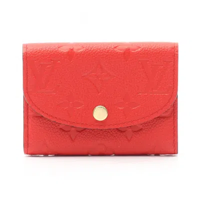 Pre-owned Louis Vuitton Red Color Monogram Empreinte Wallet (bi-fold) ()