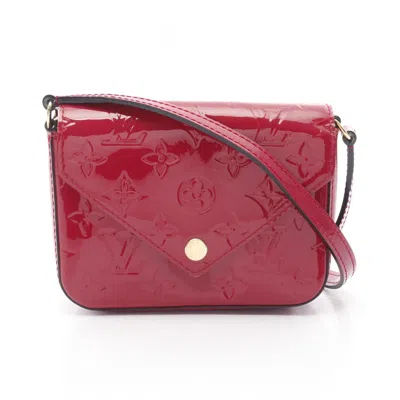 Pre-owned Louis Vuitton Red Color Vernis Shoulder Bag ()