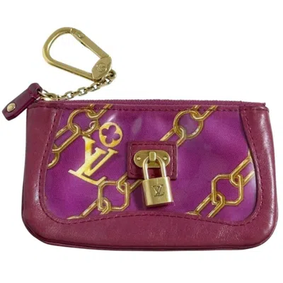 Pre-owned Louis Vuitton Red Color Wine Leather Coin Purse/coin Case () In Red Color, Wine