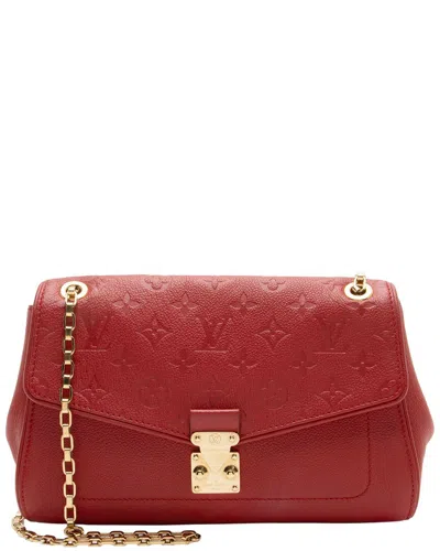 Louis Vuitton Red Empreinte Leather