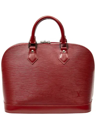 Louis Vuitton Red Epi Alma Pm