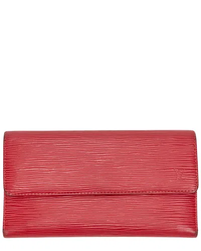 Louis Vuitton Red Epi International Wallet (authentic Pre-loved)