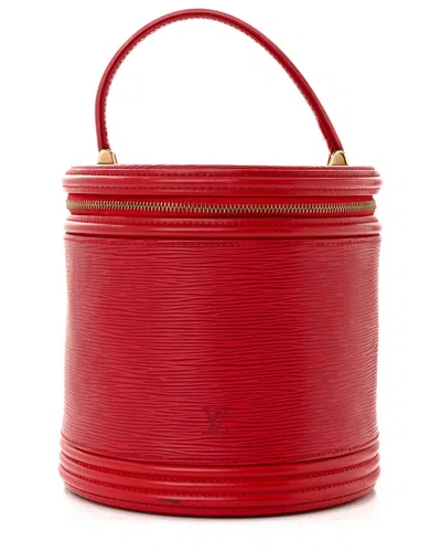 Pre-owned Louis Vuitton Red Epi Leather Cannes (authentic Pre-loved)