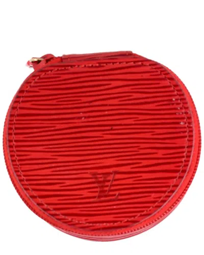 Pre-owned Louis Vuitton Red Epi Leather Ecrin Bijoux Jewelry Case (authentic Pre-loved)