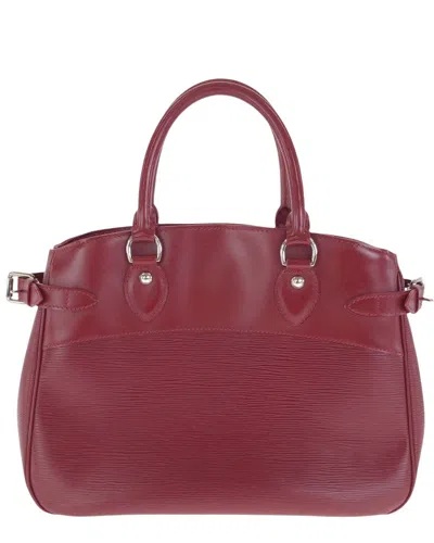 Pre-owned Louis Vuitton Red Epi Leather Passy Pm (authentic Pre-loved)