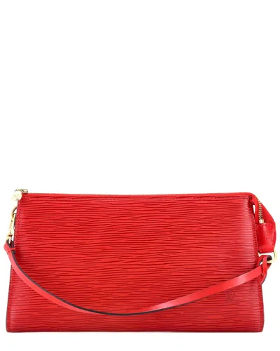 Pre-owned Louis Vuitton Red Epi Leather Pochette Accessoires (authentic Pre-loved)