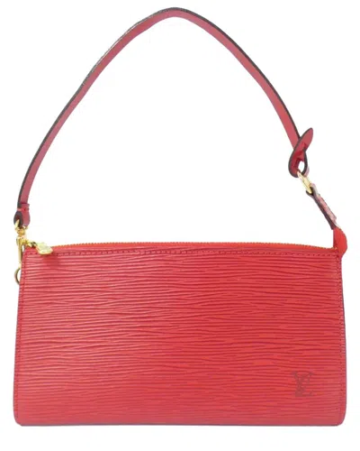 Louis Vuitton Red Epi Leather Pochette Accessoires (authentic Pre-loved)