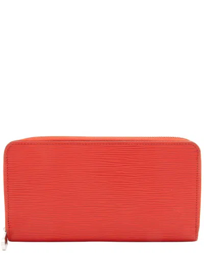 Pre-owned Louis Vuitton Red Epi Leather Zippy Wallet (authentic Pre-loved)