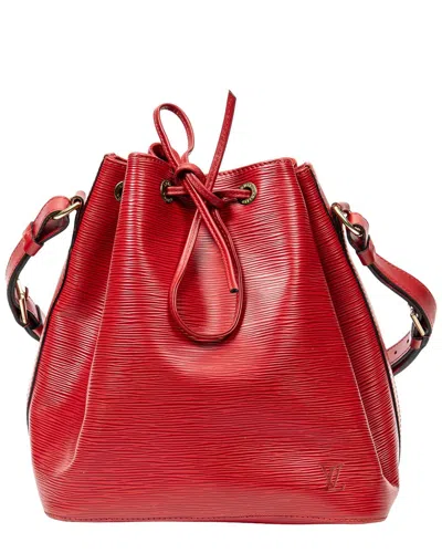 Pre-owned Louis Vuitton Red Epi Noe (authentic Pre-loved)