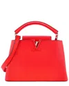 Louis Vuitton Red Leather Capucines Bb