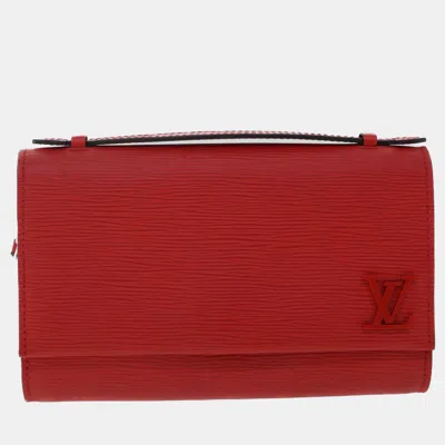 Pre-owned Louis Vuitton Red Leather Clery Shoulder Bag