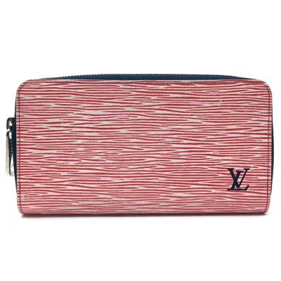 Pre-owned Louis Vuitton Red Leather Long Wallet (bi-fold) ()