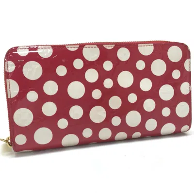 Pre-owned Louis Vuitton Red Leather Long Wallet (bi-fold) ()