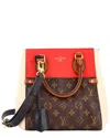 Louis Vuitton Red Monogram Canvas & Leather Fold Pm
