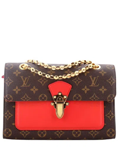 Louis Vuitton Red Monogram Canvas & Leather Victoire