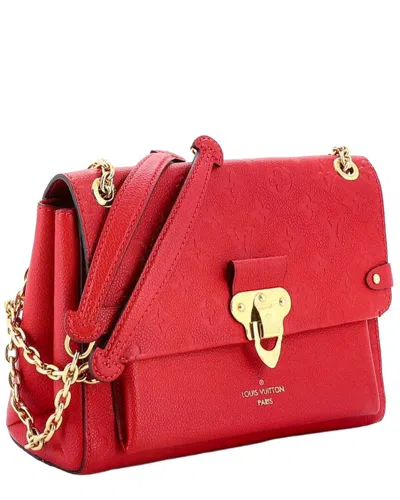 Louis Vuitton Red Monogram Empreinte Vavin Pm (authentic Pre-loved)