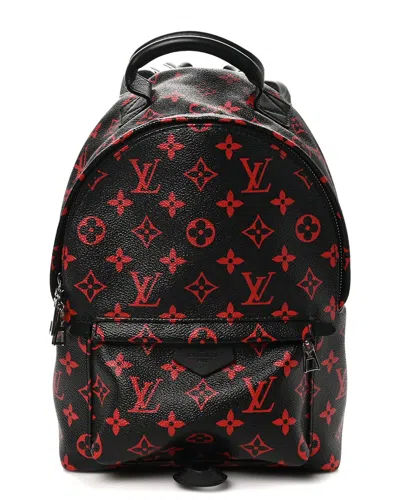 Pre-owned Louis Vuitton Red Monogram Mirage Canvas Infrarouge Palm Springs Backpack Pm (authentic Pre-loved)
