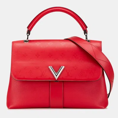 Pre-owned Louis Vuitton Red Monogram Very One Handle