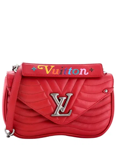 Louis Vuitton Red Sheep Leather New Wave Chain Quilted Mm (authentic Pre-  Loved)