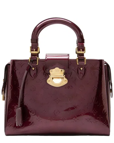 Pre-owned Louis Vuitton Red Vernis Leather Melrose Avenue (authentic Pre-loved)