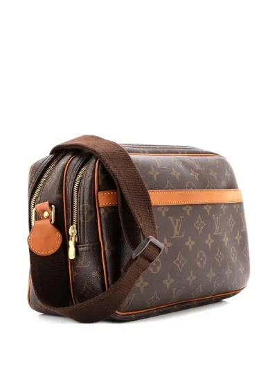 Pre-owned Louis Vuitton Reporter Bag Monogram Canvas Pm Crossbody Bag In Brown