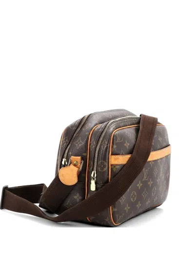 Pre-owned Louis Vuitton Reporter Bag Monogram Canvas Pm Crossbody Bag In Brown