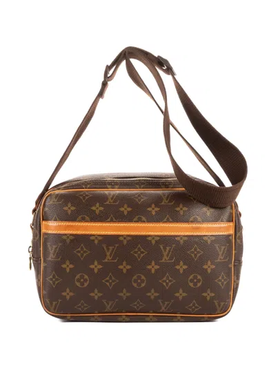 Pre-owned Louis Vuitton Reporter Monogram Shoulder Bag In Brown