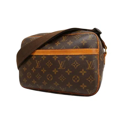 Pre-owned Louis Vuitton Reporter Pm Canvas Shoulder Bag () In Brown