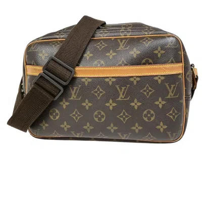 Pre-owned Louis Vuitton Reporter Pm Canvas Shoulder Bag () In Brown