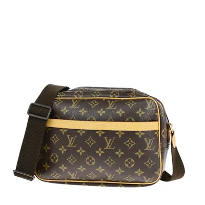 Pre-owned Louis Vuitton Reporter Pm Canvas Shoulder Bag () In Brown