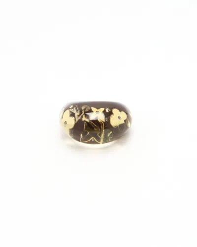 Pre-owned Louis Vuitton Resin Ring In Multi