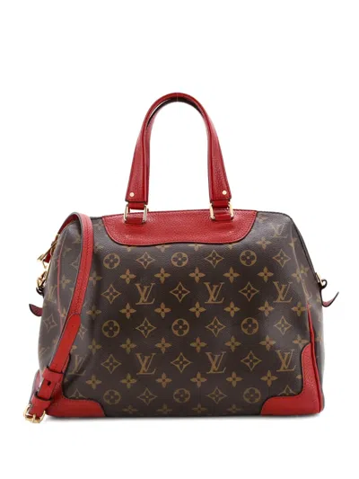 Pre-owned Louis Vuitton Retiro Nm Handbag Monogram Canvas And Leather Satchel In Brown