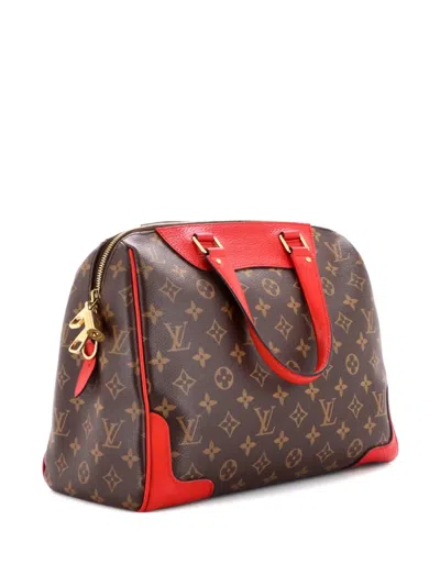 Pre-owned Louis Vuitton Retiro Nm Handbag Monogram Canvas And Leather Satchel In Brown