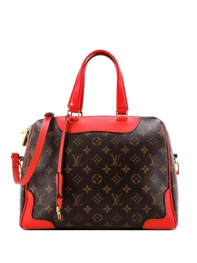 Pre-owned Louis Vuitton Retiro Nm Handbag Monogram Canvas And Leather Satchel In Brown