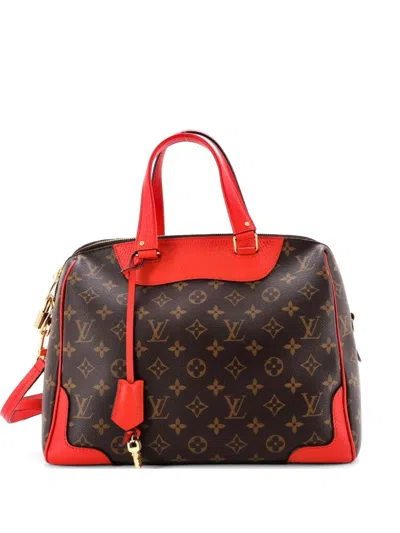 Pre-owned Louis Vuitton Retiro Nm Handbag Monogram Canvas And Leather Satchel In Brown