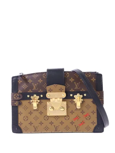 Pre-owned Louis Vuitton Reverse Trunk Monogram Canvas Clutch Bag In Neutral