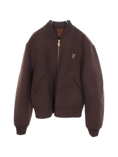 Pre-owned Louis Vuitton Reversible Double-faced Bomber Jacket In Brown