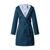 Louis Vuitton Reversible Long Hooded Wrap Coat