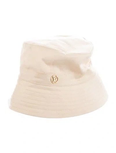 Pre-owned Louis Vuitton Reversible Lv Mine Bucket Hat In Neutral