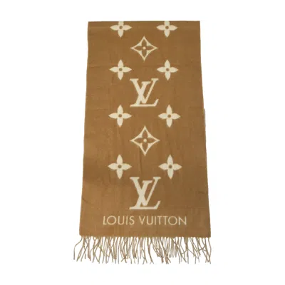 Pre-owned Louis Vuitton Reykjavik Scarf Beige