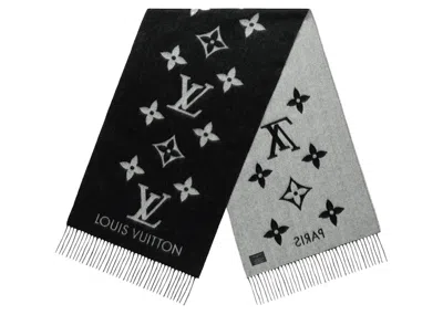 Pre-owned Louis Vuitton Reykjavik Scarf In Black