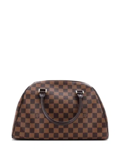 Pre-owned Louis Vuitton Ribera Damier Mm Handbag In Brown