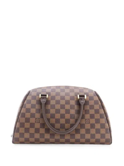 Pre-owned Louis Vuitton Ribera Damier Mm Handbag In Brown